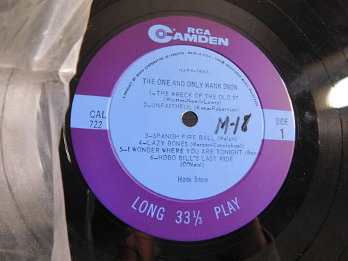 LOT OF 8 HANK SNOW  - VINTAGE COUNTRY  33 RPM LPS - Picture 9 of 17