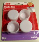 ACE Hardware 1-1/4” Plastic Tips 4 Pack #5011887 Furniture Floor Protection New