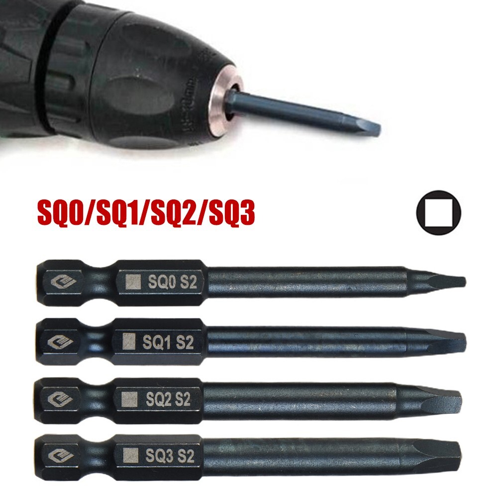 Square head best sale screwdriver sizes