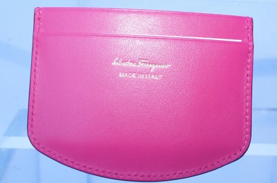 New Salvatore Ferragamo Women's Wallet Card Case Gancini