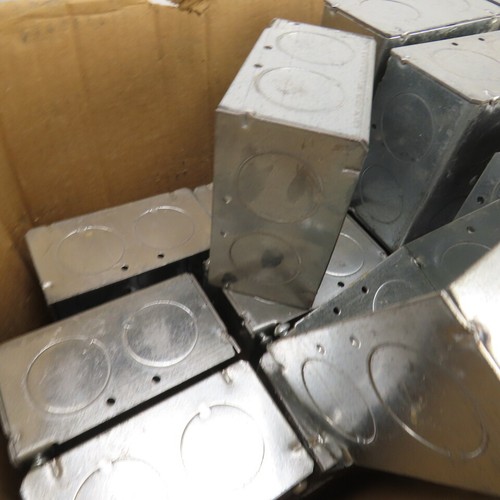 Raco 4" Square Galvanized Metal Electrical Box 2-1/8" Deep Lot Of 42 - Picture 16 of 16