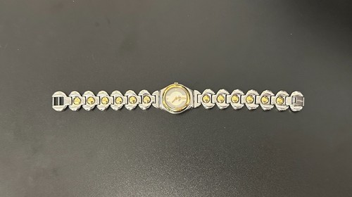 VINTAGE SWATCH WATCH TWO TONE SILVER GOLD LADIES IRONY - Picture 4 of 10