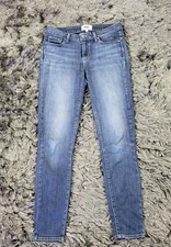 Paige Verdugo Ankle Denim Jeans Women's 28 Blue Cotton Stretch 5-Pockets Zip-Fly