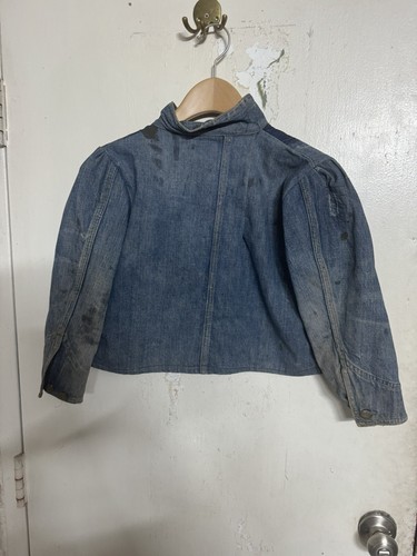 1930s Hercules Custom Converted Kids Jacket. Chinstrap. Very Rare Denim - Picture 10 of 17