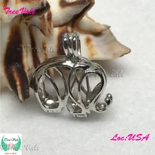 Legendary Elephant Pearl Cage Pendant - 925 STERLING SILVER