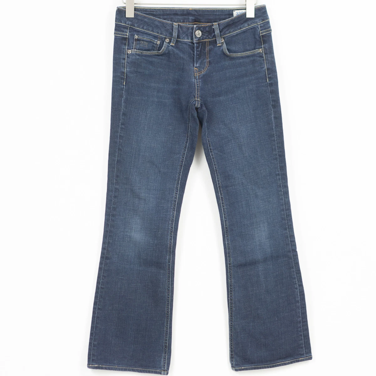 G Star 3301 Bootleg Jeans Regular Bootcut Stretch Womens Size W28