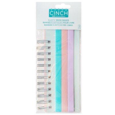 We R Memory Keepers Cinch Elastic Book Bands 3/Pkg - 60000613