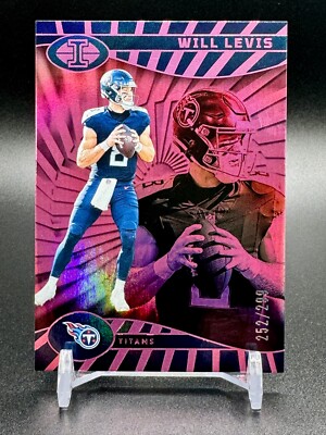 2024 Panini Illusions Will Levis #88 Trophy Collection Pink /299 Titans