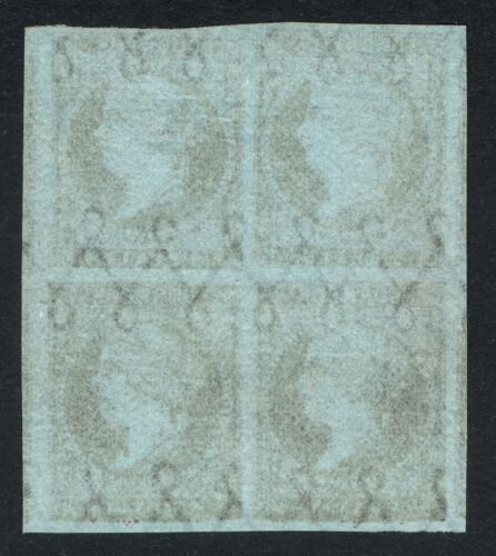 ESPAÑA 1855 - EDIFIL 42 - ISABEL II - 2 REALES - BLOQUE DE CUATRO -VARIEDAD! - Bild 2 von 3