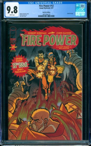 Fire Power #12 GOLD FOIL LOGO VARIANT CGC 9.8 COMICS VAULT LIVE NM/MT