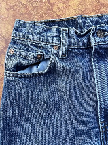Levis Womens 550 Jeans 29x30 Relaxed Tapered Medium Blue Y2K VTG - Picture 3 of 19