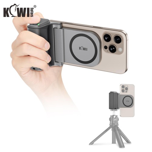 Magnetic Snap Grip Handle w/ Bluetooth Remote for IOS iPhone 16 15 14 13 Pro Max - 第 8/8 張圖片