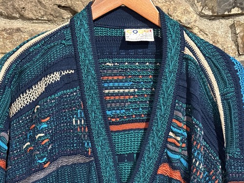 Vintage COOGI Australia Strick Cardigan Pullover Herren XL Notorious Biggie RAR - Bild 3 von 17