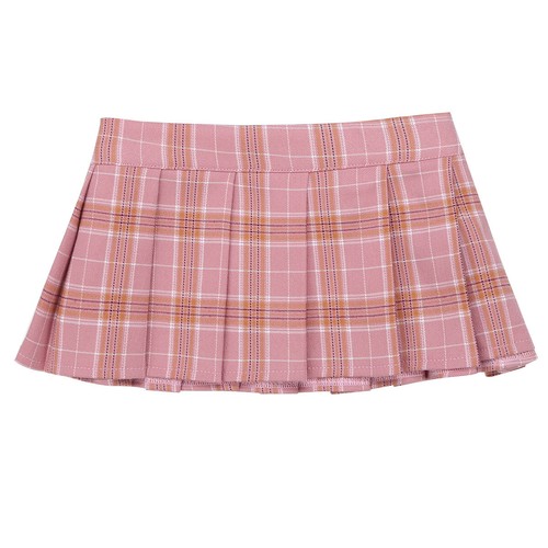 UK Women's Schoolgirl Plaid Skirt Japanese Anime Pleated Skirt Role Play Costume - Picture 11 of 39
