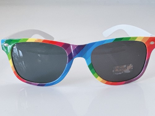 Women Retro Trendy Chic Rainbow colorful UV Sun Eye glasses wear Sunglasses - Picture 2 of 9