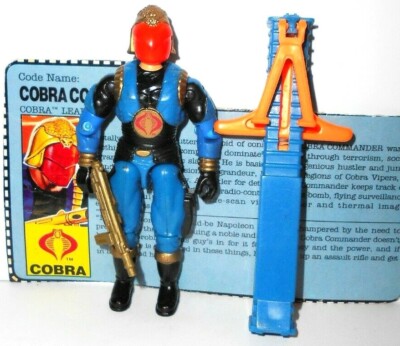 GI JOE vintage 1991 COBRA COMMANDER v4 no eyebrows near complete 