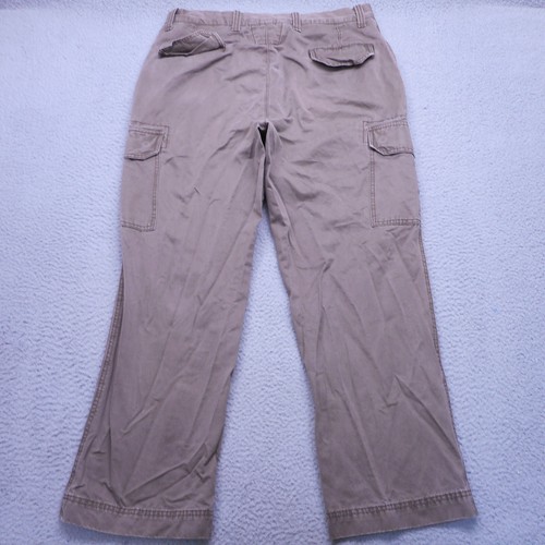 Dockers Pants Mens 36x30 Brown Twill Premium Authentics Cargo Trouser - Picture 12 of 13
