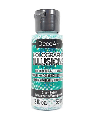 DecoArt Holographic Illusions 59ml DHG06 Green Potion holographisch Acrylfarbe