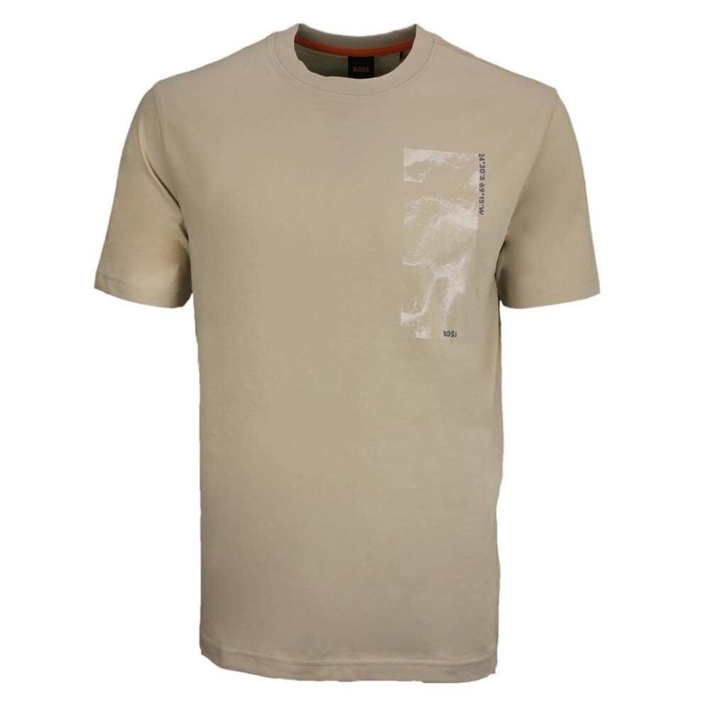 BOSS Men's T-Shirt Te Atacama Regular Fit Beige 50539179 271