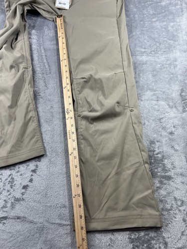 prAna Halle Straight Fit Short Inseam Pants Dark Khaki Women's Size 8 NWT - Picture 2 of 5