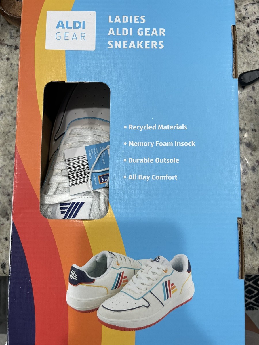 Women's ALDI Gear sneaker Shoes Size 8 White New | eBay