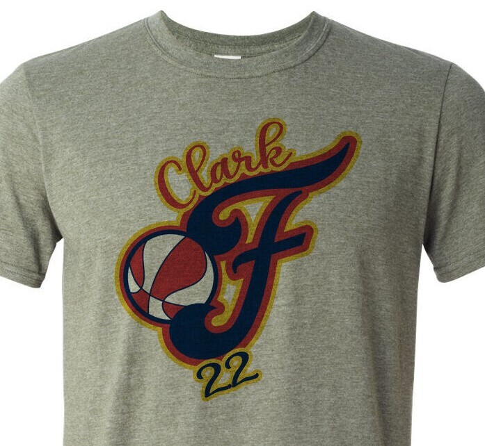 T-shirt Caitlin Clark 22 Indiana Fever WNBA - Taille Grande Et Grande Taille - Matière Poly-blend
