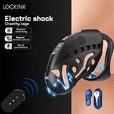 Male Chastity Device Cb Remote Control Bracelet Smart Chastity Cage with 3 Rings