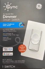 (3 PACK) GE CYNC Smart Switch-Single-Pole/3-Way-Illuminated Light Switch