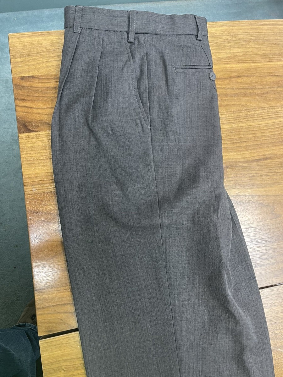 polyester dress pants Edwards 2290 Men's Polyester Flat Front Pant - Black