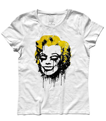 Marilyn Monroe Skull Skull Marylin Tattoo Style Street Art T-Shirt