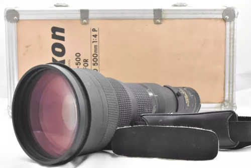 Nikon ED NIKKOR 500mm F4 P Telephoto Lens with case From JAPAN (t7252)