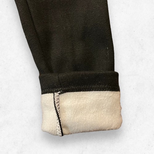 Cozy Leggings Girls Size Small Black Cute Cat Pockets Winter Pants Skinny - Picture 7 of 8