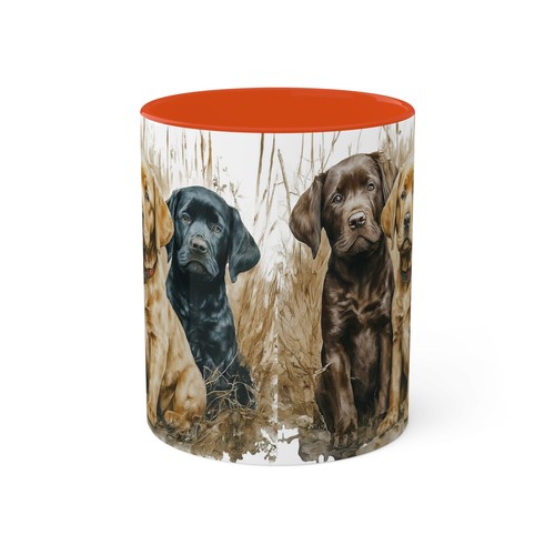 Three Labs Hund Tasse, Kaffee, Tee oder heiße Schokolade Herren Jagd Portraits Geschenk - Bild 18 von 45