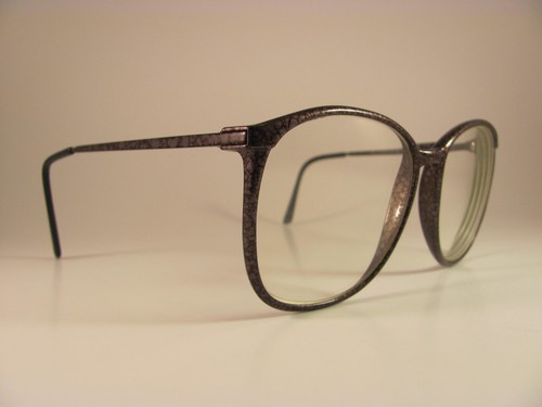 Vintage Safilo Contempora 666 Black & Gray Oversized Full-Rim RX Eyeglass Frames - Picture 2 of 8