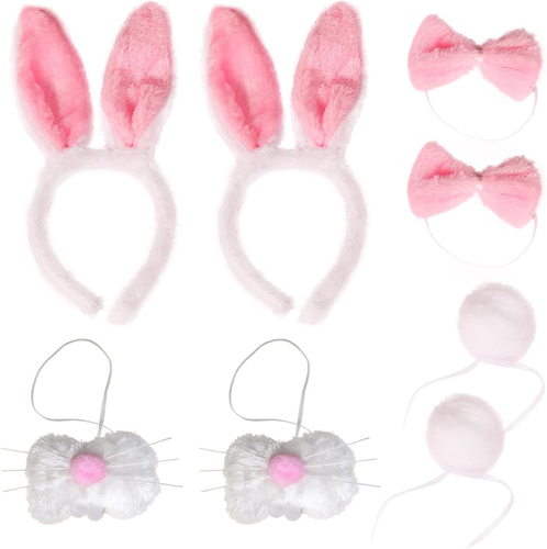 Easter Bunny Ears Headband Bunny Tail Nose Easter Accessories Easter Headbands f