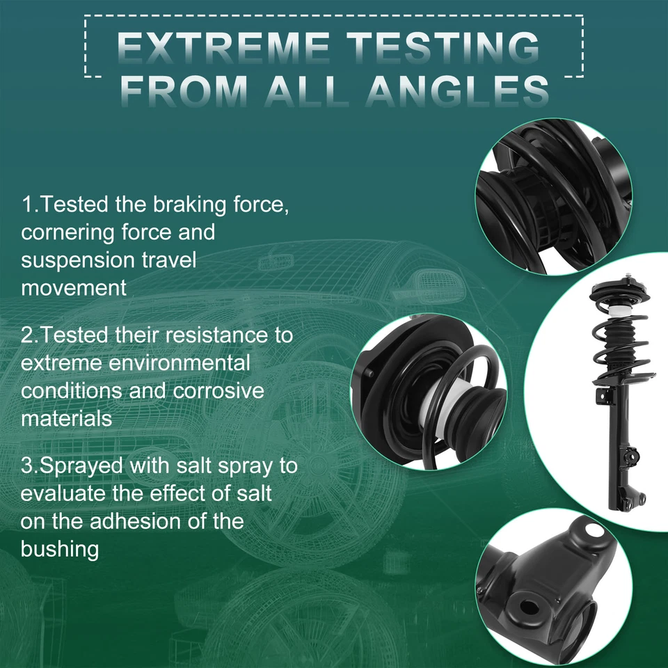 2x Para Mercedes-Benz C230 C250 C300 C350 Puntales Delanteros Completos y Muelles y Soportes Foto 4 de 4