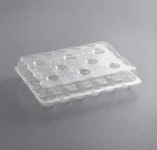 Best Choice 24 compartment muffin/cupcake containers - 25 case