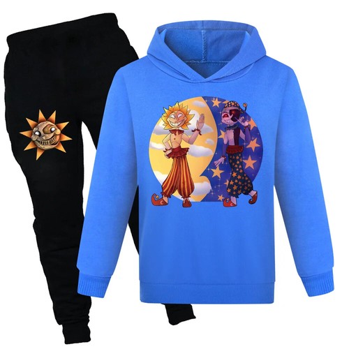 Sundrop FNAF Sun clown KIDS Hoodie+Pants 2pcs Tracksuits Pullover Sportswear set - Picture 16 of 50
