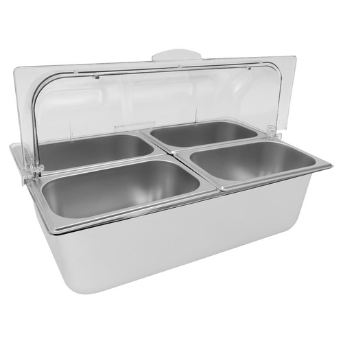 Contenedor para servir, contenedor para servir alimentos, contenedor para servir alimentos con tapa - Imagen 10 de 15