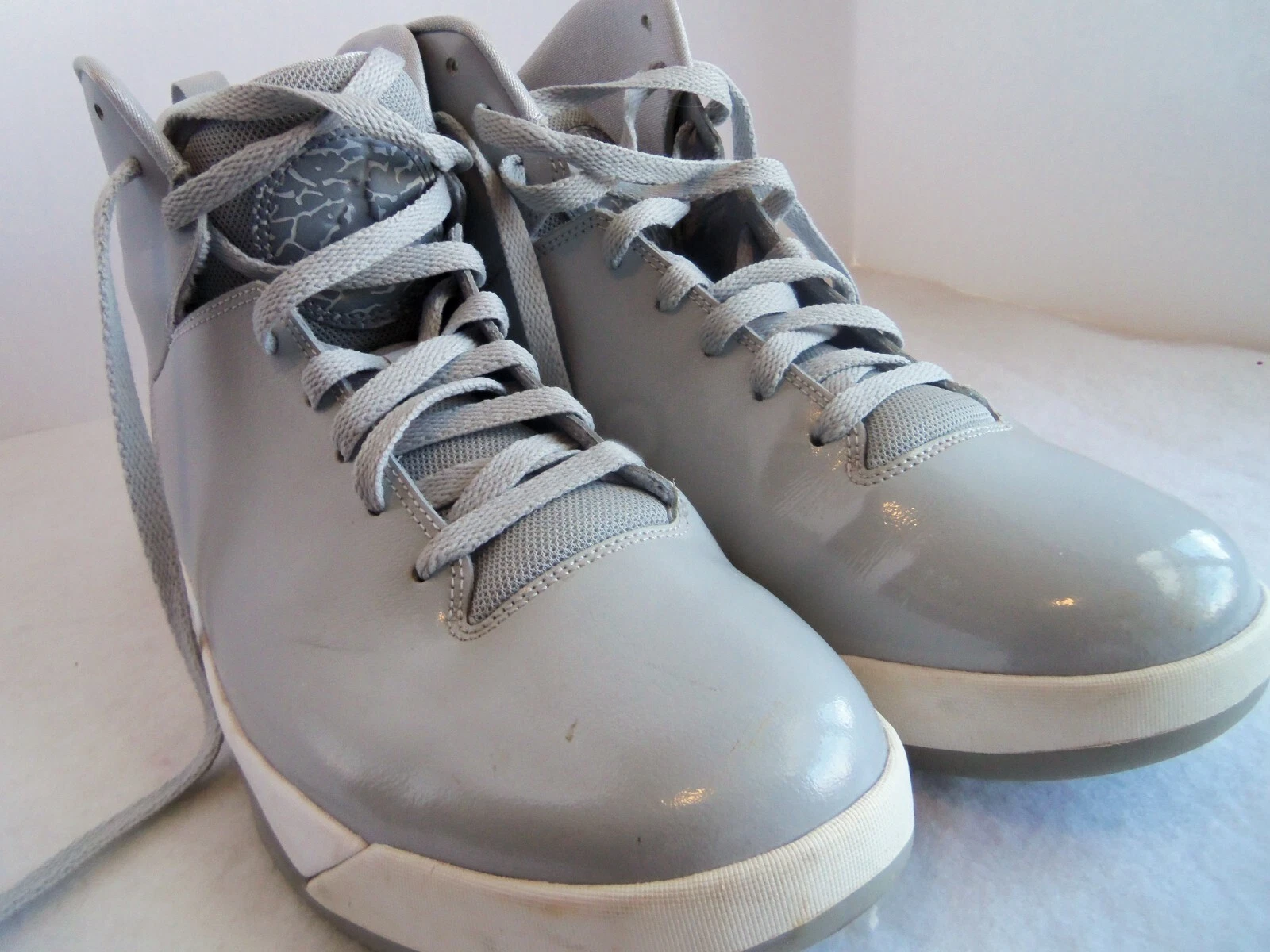 Scarpe da uomo Jordan Air Imminent fuori campo 705077 011 taglie 12 grigio lupo bianco