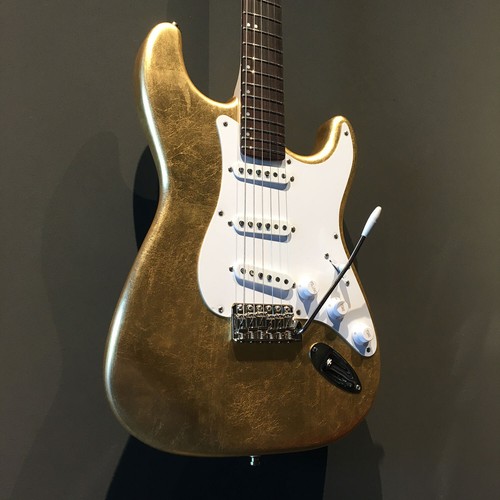 FRANCHIN Mercury guitar Glossy METALLIC LEAF Alder gold S-type *MADE TO ORDER - Picture 7 of 9