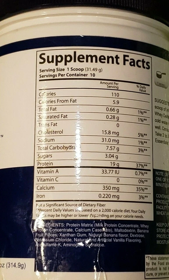 Infinite Labs - WHEY DELITE - Creme de banana - 11,1 oz - Melhor por data de 9/2026 - Imagem 4 de 4