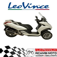 Tubo de Escape LeoVince Negro Peugeot Metropolis 400Ie 2013-2016 Homologado