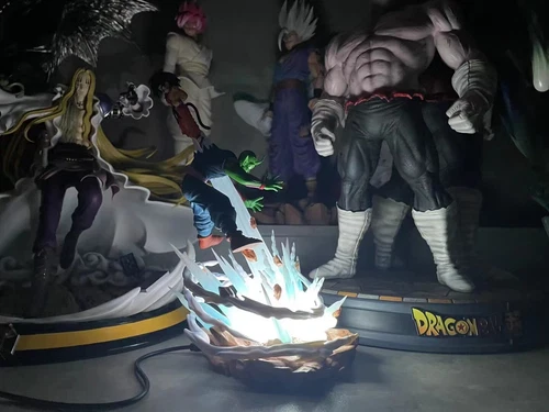 Estatuilla pintada de resina Sky Top Studio DragonBall DBZ WCF Goku VS Piccolo