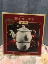Spode Christmas Tree 3 Cup Peppermint Tea for One Tea Set - Brand New in Box