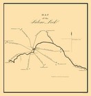 Historic City Map - Saline Lick Illinois - Gayle 1834 - 23 x 24.33