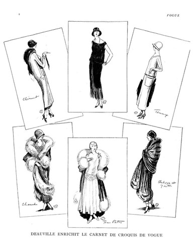 Vogue Paris Magazine, Reprint Jul 1923, V 4.24 Art Deco Fashion Drawings, 1920's - Picture 2 of 12