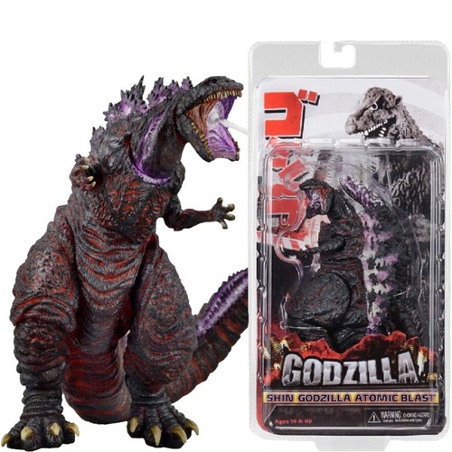 NECA Atomic Blast Shin Godzilla 2016 Film 6"" Actionfigur 12"" Kopfschwanz lila - Bild 1 von 7