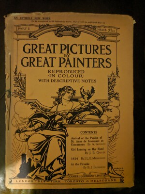 GREAT PICTURES BY GREAT PAINTERS 1915, 25 Issues, Arthur