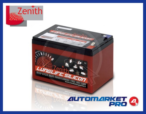 BATTERIA BICI ELETTRICHE BARCHE SCOOTER ZENITH ZLS120110 LONGLIFE SILICONE  AGM | eBay